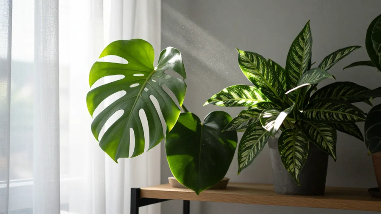 Plantas de interior con buena intensidad lumínica matinal.